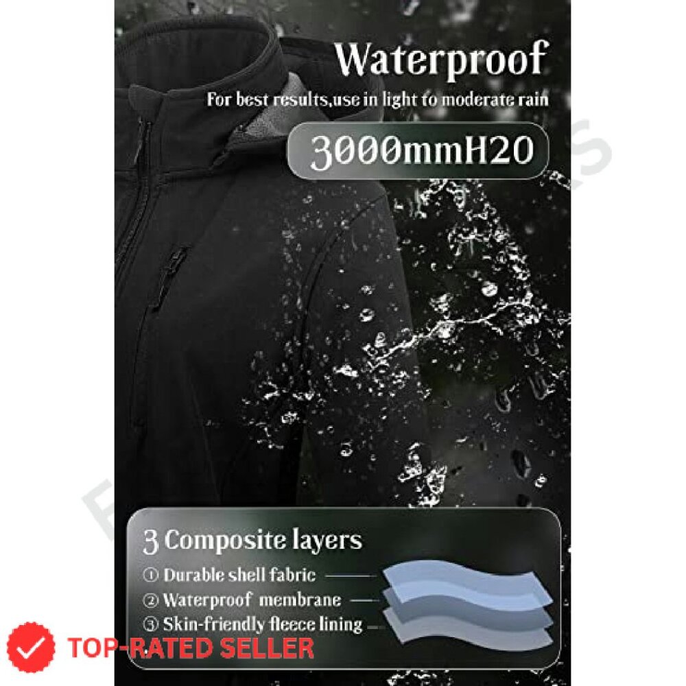 Lightweight Long Softshell Fleece Lined Jacket An… - image 5